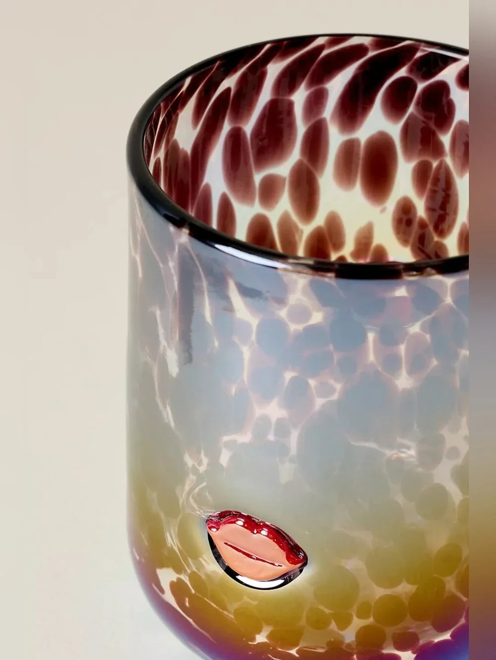 Anthropologie Viral Marquee Icon Juice Glass